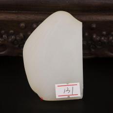 新疆和田玉灑金皮一級(jí)白玉籽玉原料 103.8克