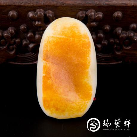【琢藝軒】新疆和田紅皮白玉籽玉 原料 74克