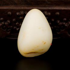 新疆和田玉黃皮一級白玉籽玉 原石 103克