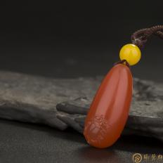 四川涼山南紅瑪瑙 掛件  富甲天下  6克