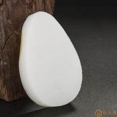 新疆和田玉灑金皮羊脂白玉籽玉 原料 87.7克
