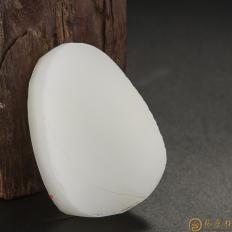 新疆和田玉白皮一級(jí)白籽玉 原料 49.6克