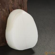 新疆和田玉灑金皮一級(jí)白玉籽玉 原料 77克