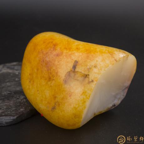 【琢藝軒】新疆和田玉紅皮羊脂白玉籽玉 原料 359克