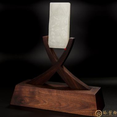 穆宇靜 新疆和田羊脂白玉籽玉 轉(zhuǎn)山 255克