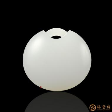 新疆和田羊脂白玉籽玉掛件 元寶 8.5克
