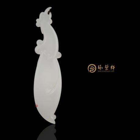 【琢藝軒】新疆和田羊脂白籽玉掛件 鳳 13.8克
