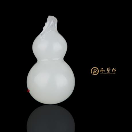 【琢藝軒】新疆和田白皮白玉籽玉掛件 福祿 8.4克