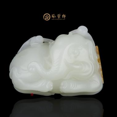 趙顯志 新疆和田紅皮一級(jí)白籽玉把件 封侯拜相 258克