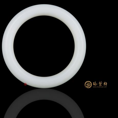 【琢藝軒】新疆和田一級(jí)白白皮籽玉 手鐲 85.6克