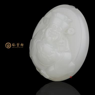 新疆和田籽玉掛件 財(cái)神 41.2克