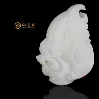 新疆和田一級白籽玉掛件 威 52.3克