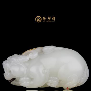 黃楊洪 新疆和田紅皮一級白籽玉把件 鴻運(yùn)當(dāng)頭 77.6克
