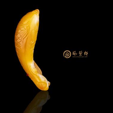 新疆和田黃沁白玉籽玉掛件 錦鯉 11.4克