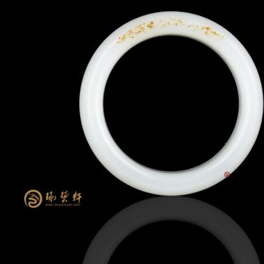 新疆和田紅皮一級(jí)白籽玉 手鐲 92.3克