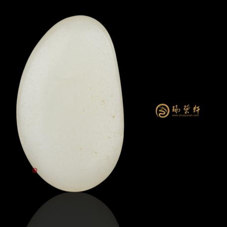 【琢藝軒】新疆和田白皮羊脂白籽玉 原石（獨籽）41.6克