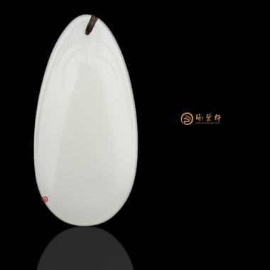 新疆和田紅皮白玉籽玉牌子 如意牌 24.7克