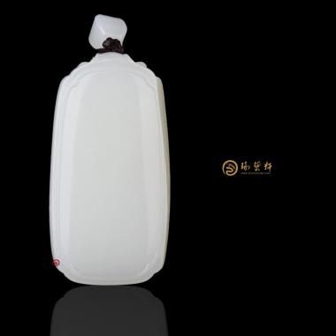 新疆和田白皮一級(jí)白籽玉牌子 平安無事牌 31克